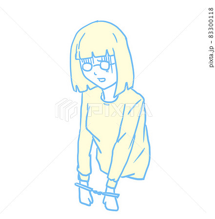 逮捕された女性 逮捕された女性 83300118