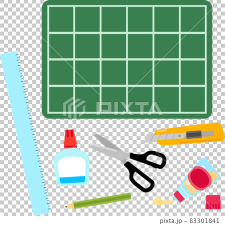 工作の道具のイラストセット 工作の道具のイラストセット 83301841