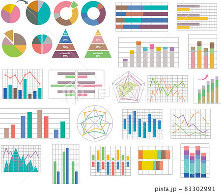 統計文字グラフ表セット 83302991