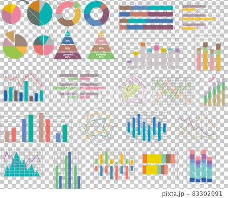 統計文字グラフ表セット 83302991