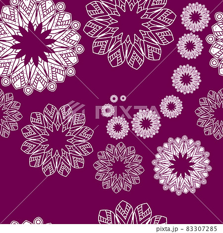 Mandala pattern. Hand drawn ethnic decorative texture vector illustration eps 10 for your design. 83307285