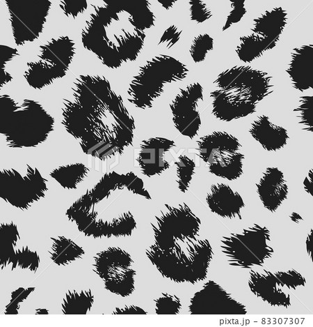 Leopard print pattern. Repeating seamless vector animal background. 83307307