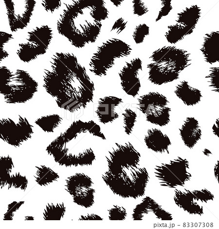 Leopard print pattern. Repeating seamless vector animal background. 83307308