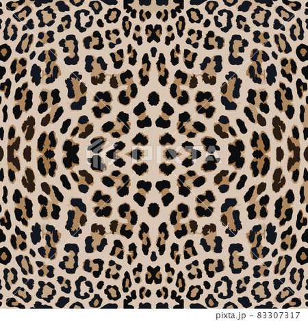 Leopard print pattern. Repeating seamless vector animal background. Leopard print pattern. Repeating seamless vector animal background. 83307317