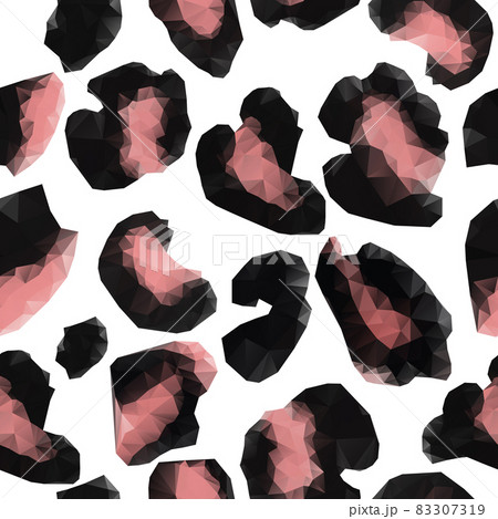 Leopard print pattern. Repeating seamless vector animal background. 83307319