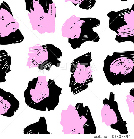 Leopard print pattern. Repeating seamless vector animal background. Leopard print pattern. Repeating seamless vector animal background. 83307394