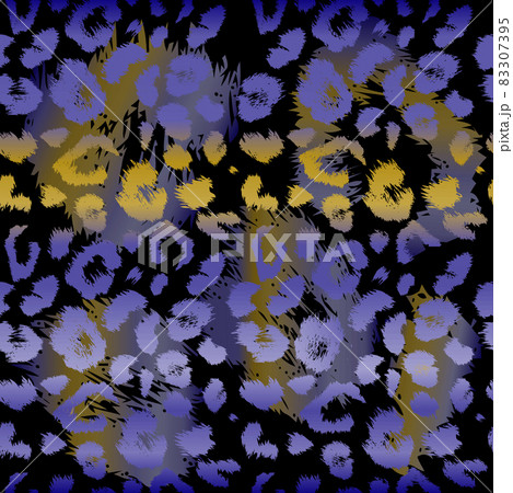 Leopard print pattern. Repeating seamless vector animal background. 83307395