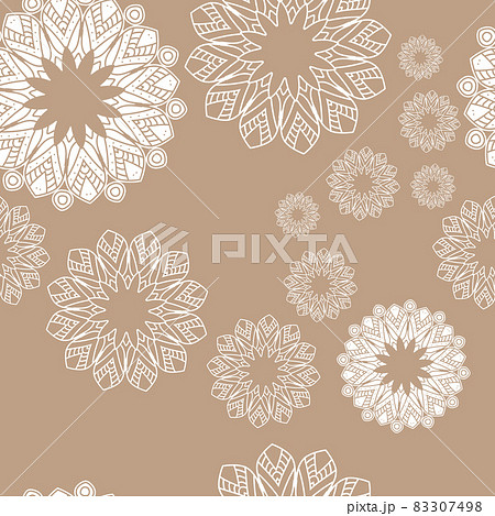 Mandala pattern. Hand drawn ethnic decorative texture vector illustration eps 10 for your design. Mandala pattern. Hand drawn ethnic decorative texture vector illustration eps 10 for your design. 83307498
