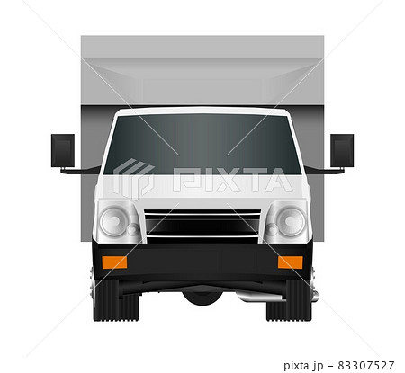 White truck template. Cargo van Vector illustration eps 10 isolated on white background. City commercial car delivery service. White truck template. Cargo van Vector illustration eps 10 isolated on white background. City commercial car delivery service. 83307527