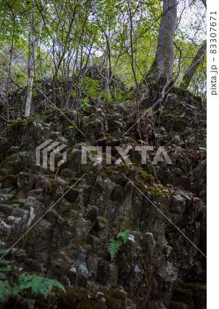 日本の岡山県新見市の荒戸山の美しい風景 83307671