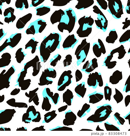 Leopard skin print pattern. Seamless animal fur pattern 83308473
