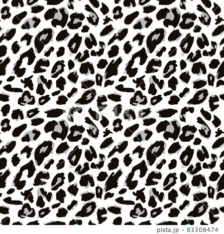 Leopard skin print pattern. Seamless animal fur pattern 83308474