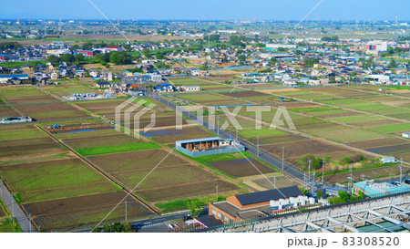 東埼玉資源環境組合の展望台から見た越谷市の風景 83308520