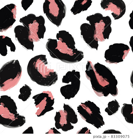 Leopard print pattern. Repeating seamless vector animal background. Leopard print pattern. Repeating seamless vector animal background. 83309075
