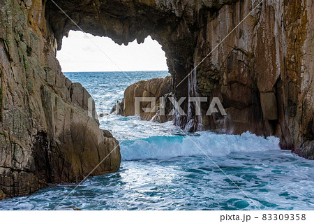 足摺岬 白山洞門 足摺岬 白山洞門 83309358
