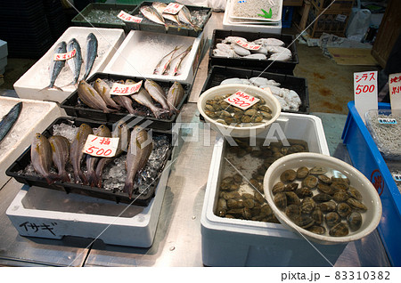 【大阪府】10月・魚市場の風景 【大阪府】10月・魚市場の風景 83310382