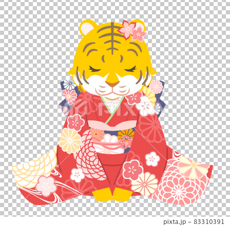 和服老虎女人 83310391