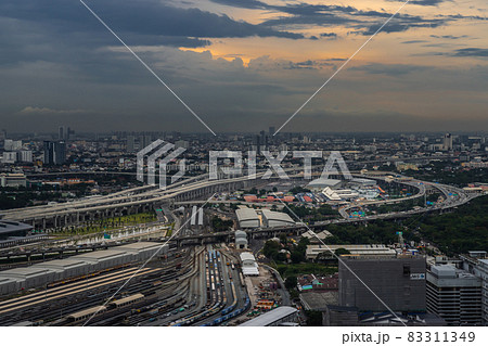Aerial view of Bang Sue central station. Aerial view of Bang Sue central station. 83311349
