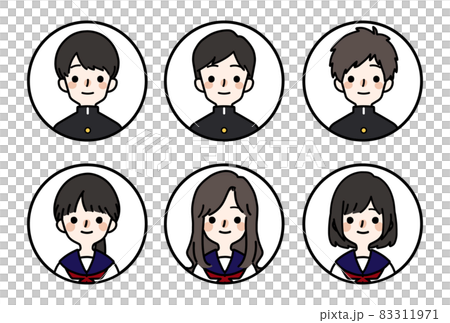 Person icon set_student 83311971