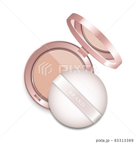 Modern cheek blush or makeup powder ads, package background illustration vector design Modern cheek blush or makeup powder ads, package background illustration vector design 83313369