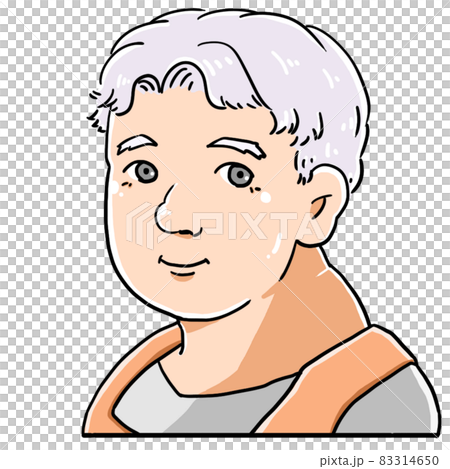 fat old man clipart happy