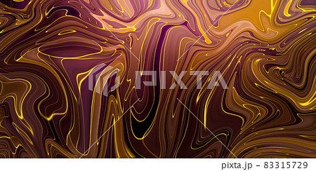 Liquid marbling paint texture background. Fluid painting abstract texture, Intensive color mix wallpaper. 83315729