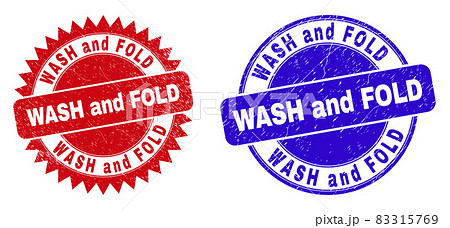 WASH AND FOLD Round and Rosette Stamps with Grunge Texture WASH AND FOLD Round and Rosette Stamps with Grunge Texture 83315769