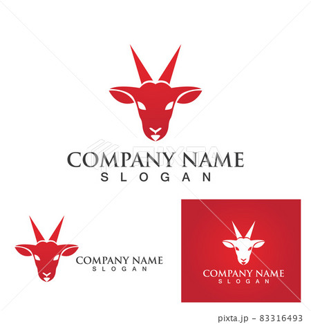 Goat head Logo Template vector icon Goat head Logo Template vector icon 83316493