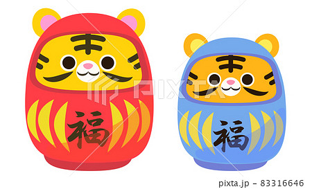 寅デザインのダルマイラスト 83316646