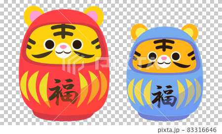 寅デザインのダルマイラスト 83316646
