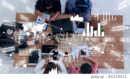 Conceptual vision of business people in the corporate staff meeting Conceptual vision of business people in the corporate staff meeting 83319412