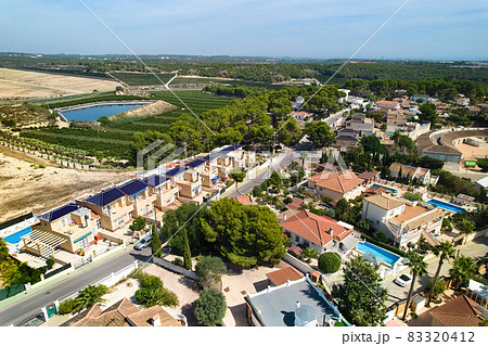 Aerial view Pinar de Campoverde townscape. SPain Aerial view Pinar de Campoverde townscape. SPain 83320412