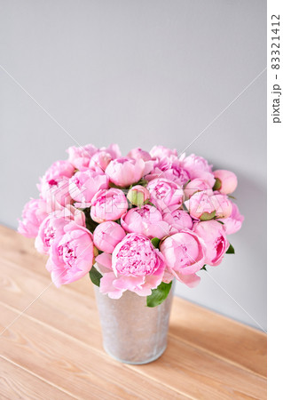 Beautiful peony flower for catalog or online store. Floral shop concept . Beautiful fresh cut bouquet. Flowers delivery Beautiful peony flower for catalog or online store. Floral shop concept . Beautiful fresh cut bouquet. Flowers delivery 83321412