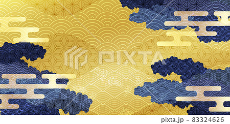 和柄 雲 年賀状 背景 和柄 雲 年賀状 背景 83324626