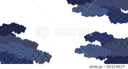 和柄 雲 年賀状 背景 和柄 雲 年賀状 背景 83324627