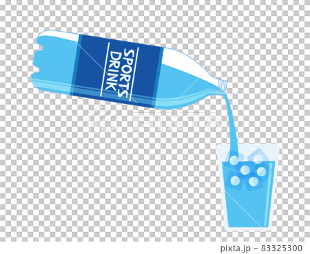 スポーツドリンクのペットボトル ベクターイラストのイラスト素材