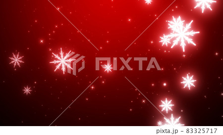 豪華絢爛な降り注ぐ雪の結晶のイメージ　クリスマス　年末　冬 83325717