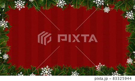 クリスマスっぽい赤いストライプの背景 クリスマスっぽい赤いストライプの背景 83325944