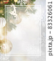 クリスマスのイメージ的なフレーム素材 83326061