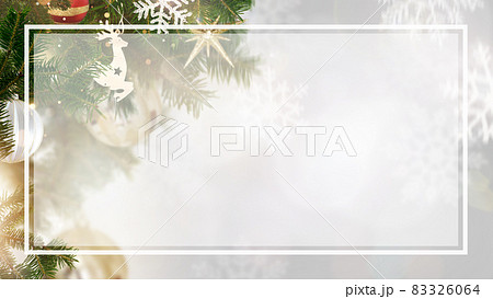 クリスマスのイメージ的なフレーム素材 83326064
