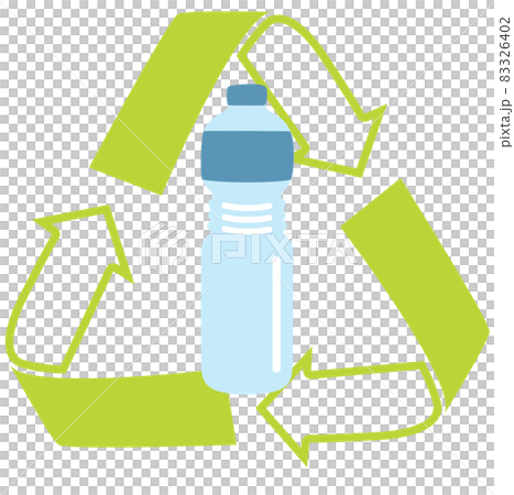 ペットボトルのリサイクルを促すアイコン マーク ペットボトルのリサイクルを促すアイコン マーク 83326402