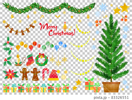 Christmas tree Christmas garland Christmas tree Christmas garland 83326551