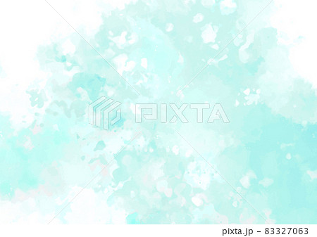 幻想的な水彩の水色テクスチャ背景 83327063