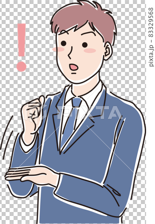 なるほどと相槌を打つ男子高校生 83329568