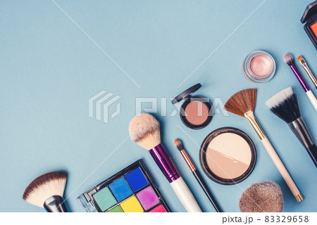 A set of different cosmetics for make-up. A set of different cosmetics for make-up. 83329658