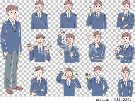 色々なポーズの男子高校生 色々なポーズの男子高校生 83330242