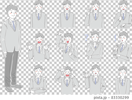 Various poses for high school boys 83330299