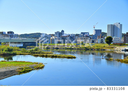 登戸駅周辺を望む(神奈川県川崎市)【2021.10】 登戸駅周辺を望む(神奈川県川崎市)【2021.10】 83331108