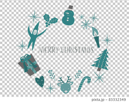Christmas material illustrations 83332349