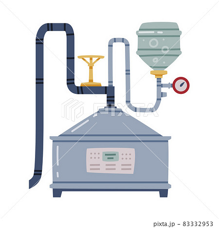 Whiskey Drink Process with Mashing in Metal Reservoir Vector Illustration Whiskey Drink Process with Mashing in Metal Reservoir Vector Illustration 83332953